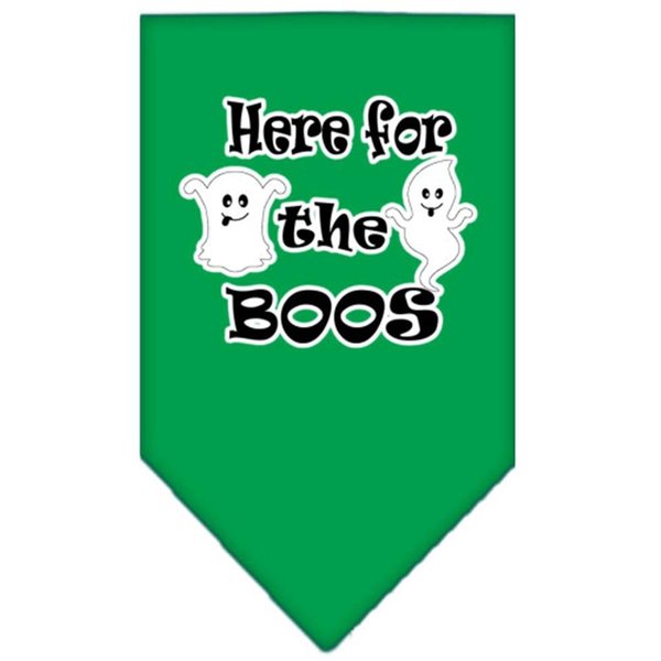 Mirage Pet Products Here for the Boos Screen Print BandanaEmerald Green Large 66-174 LGEG